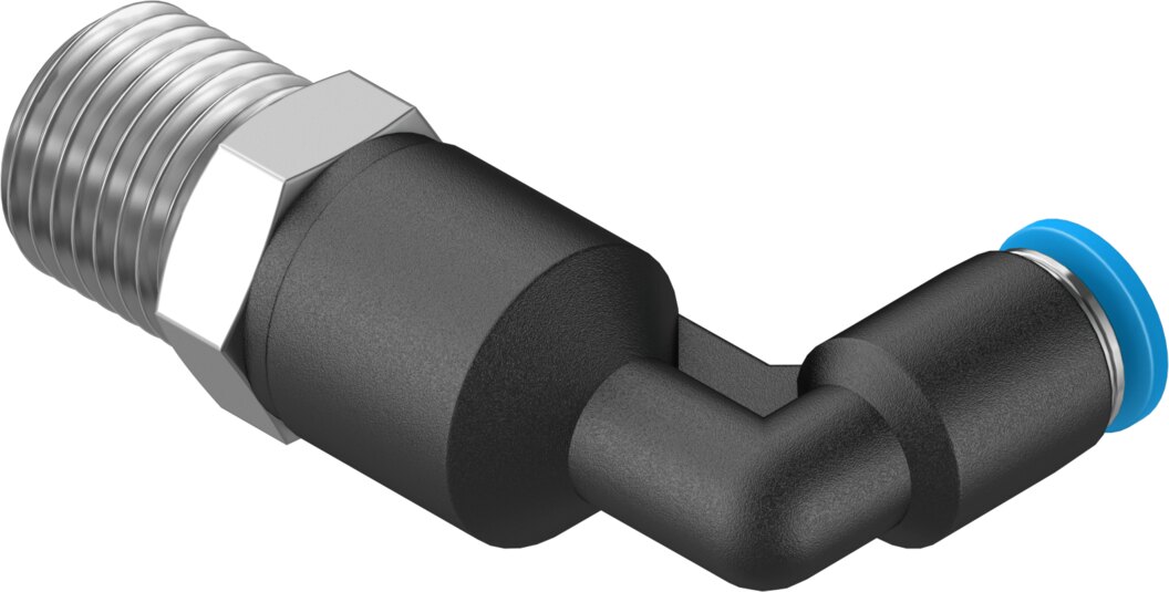 Push-in L-fitting, long