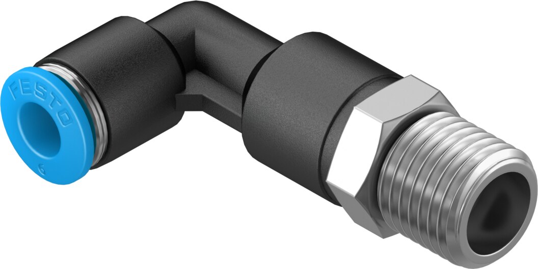 Push-in L-fitting, long