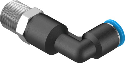 Push-in L-fitting, long