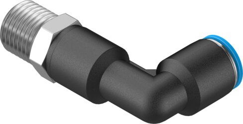 Push-in L-fitting, long
