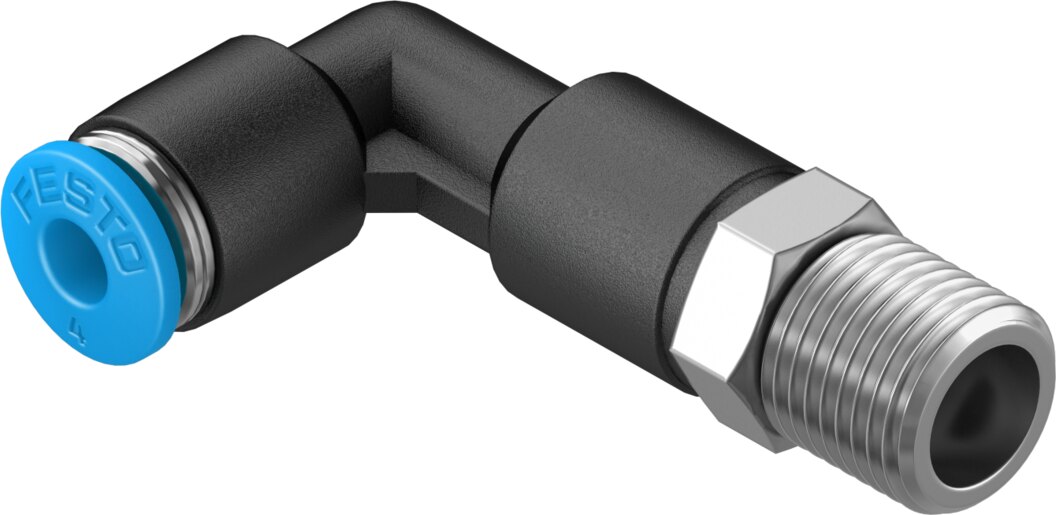 Push-in L-fitting, long