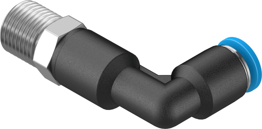 Push-in L-fitting, long