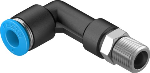 Push-in L-fitting, long