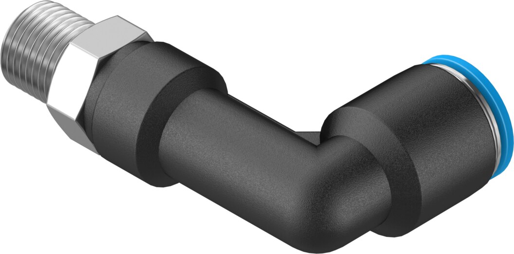 Push-in L-fitting, long