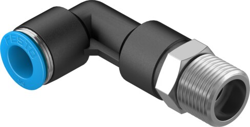 Push-in L-fitting, long