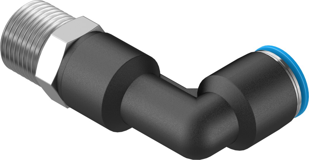 Push-in L-fitting, long