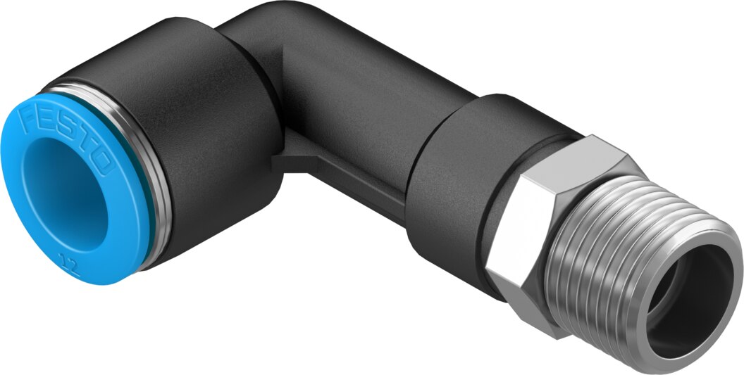 Push-in L-fitting, long