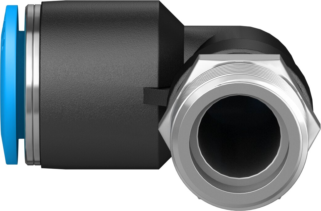 Push-in L-fitting, long