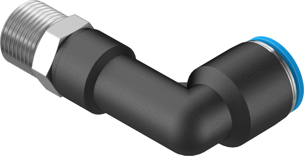 Push-in L-fitting, long