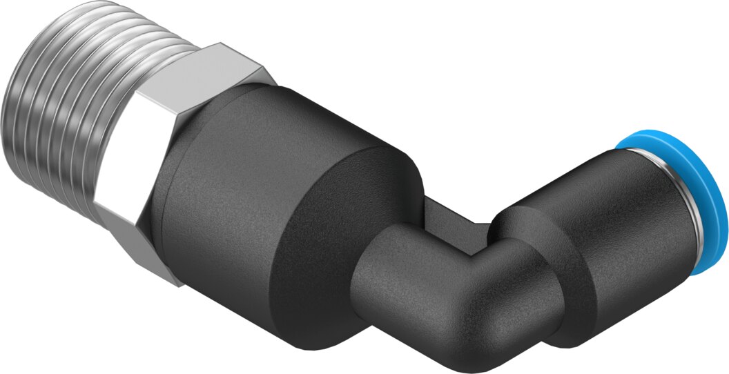 Push-in L-fitting, long
