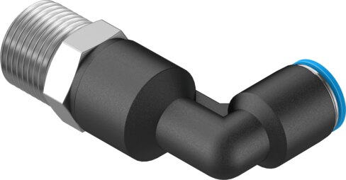Push-in L-fitting, long