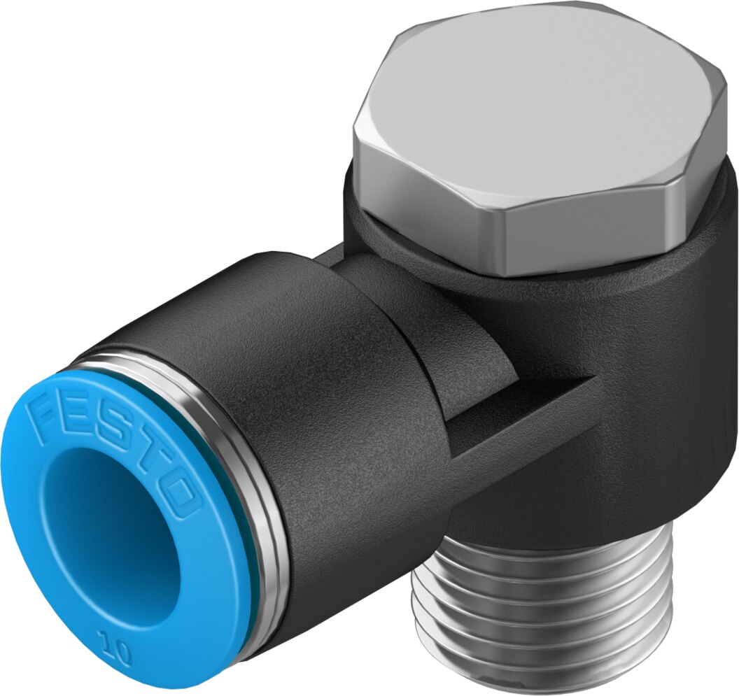 Push-in L-fitting