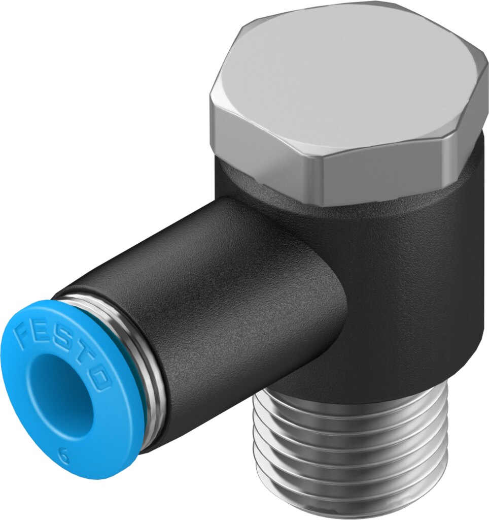 Push-in L-fitting