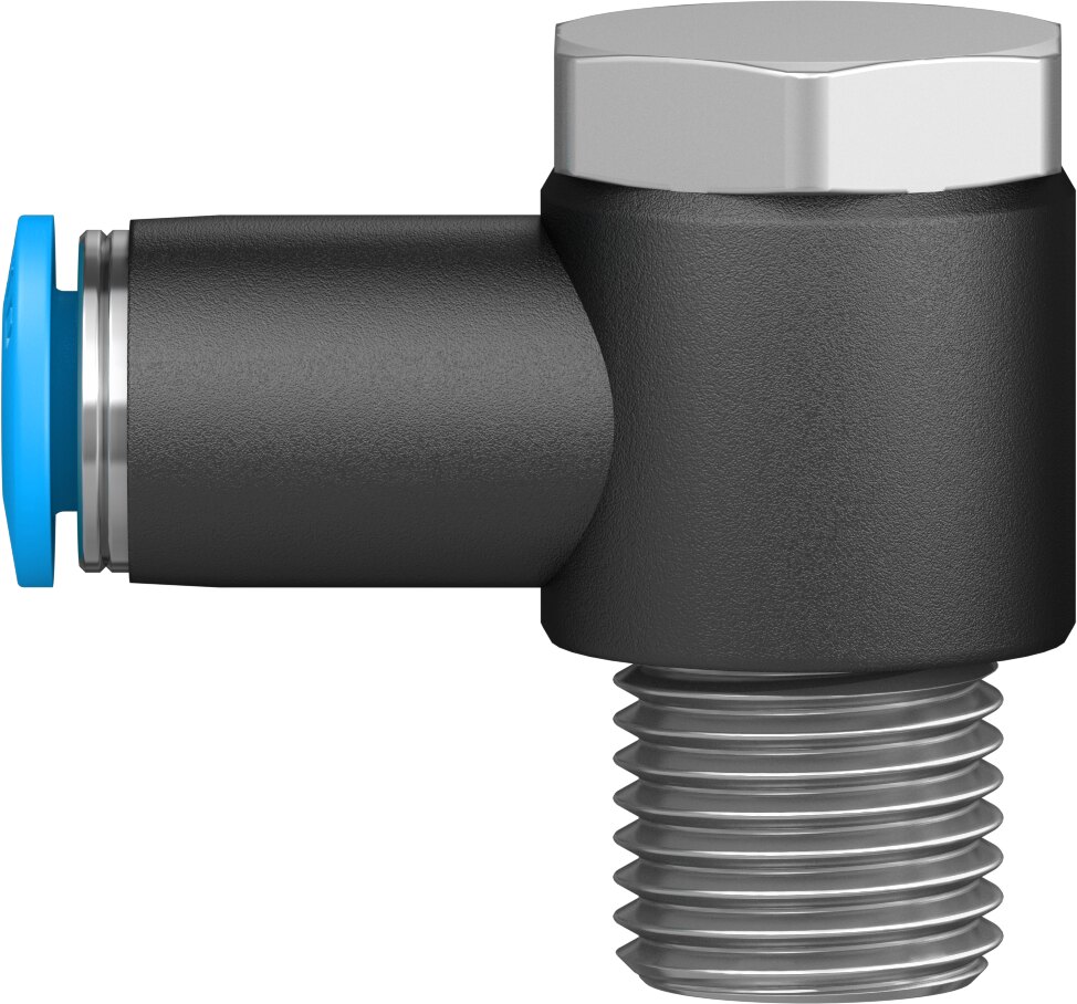Push-in L-fitting