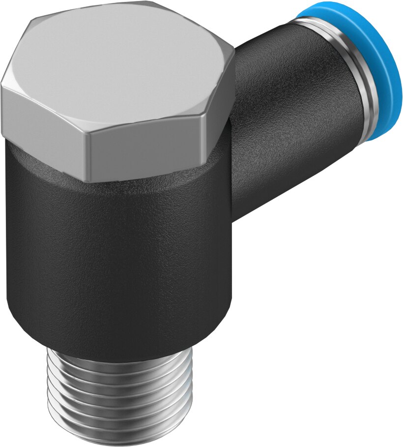 Push-in L-fitting