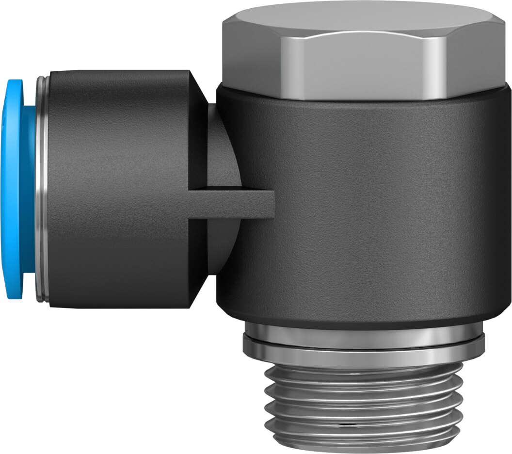 Push-in L-fitting
