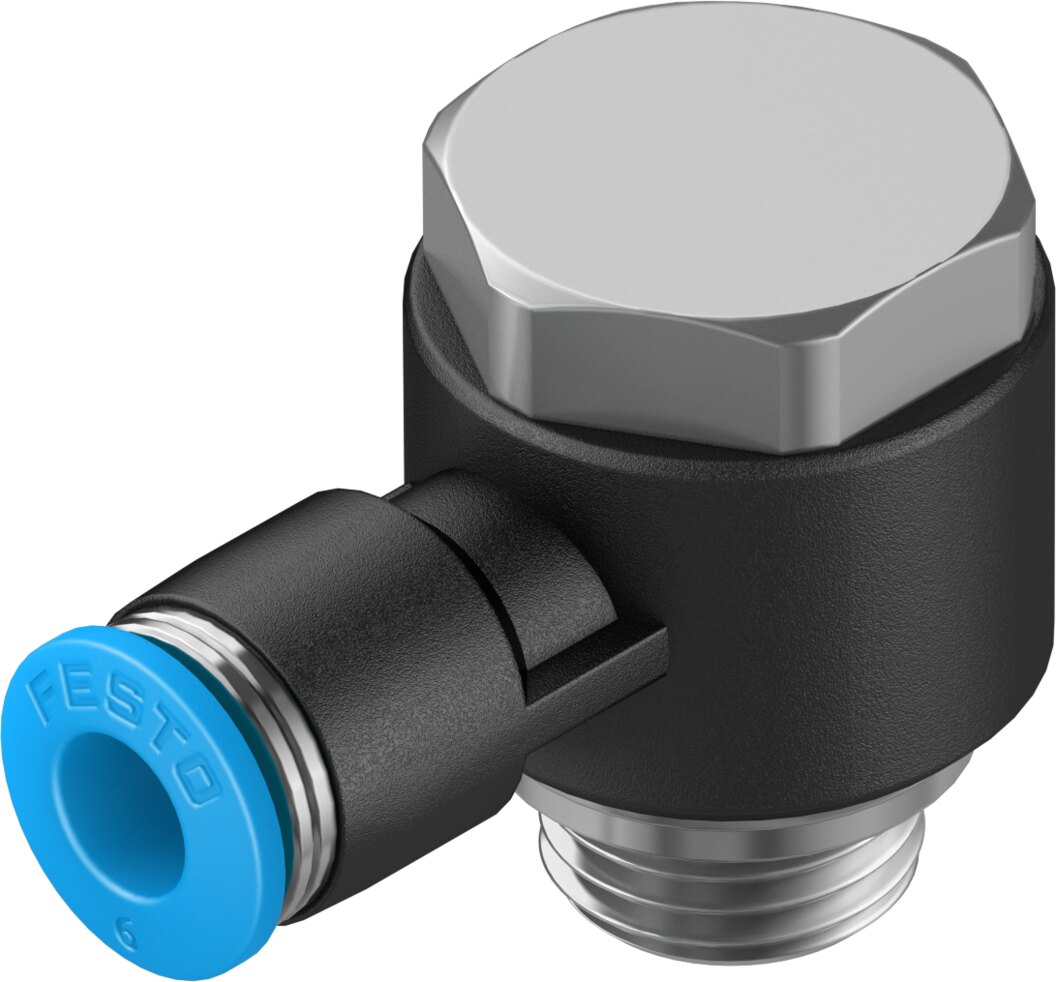 Push-in L-fitting