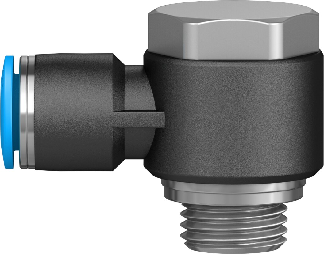 Push-in L-fitting