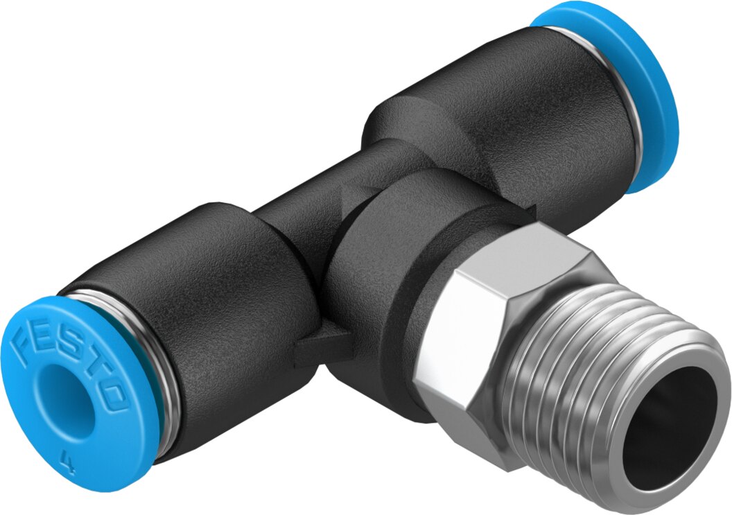 Push-in T-fitting