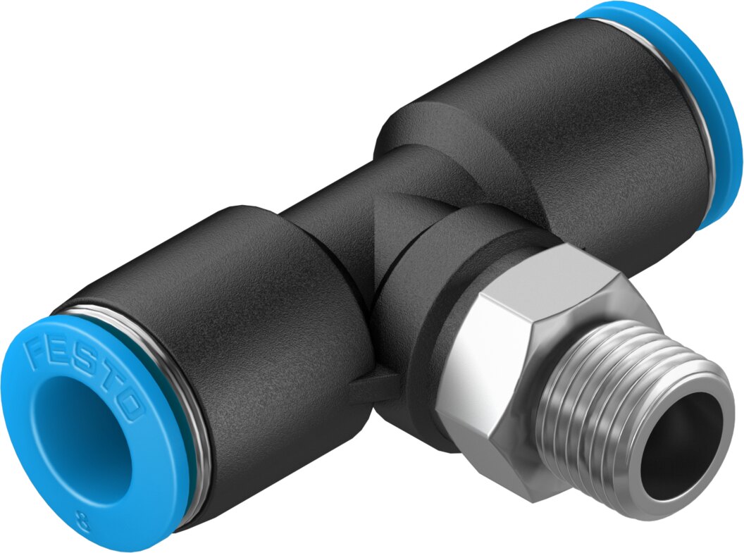 Push-in T-fitting