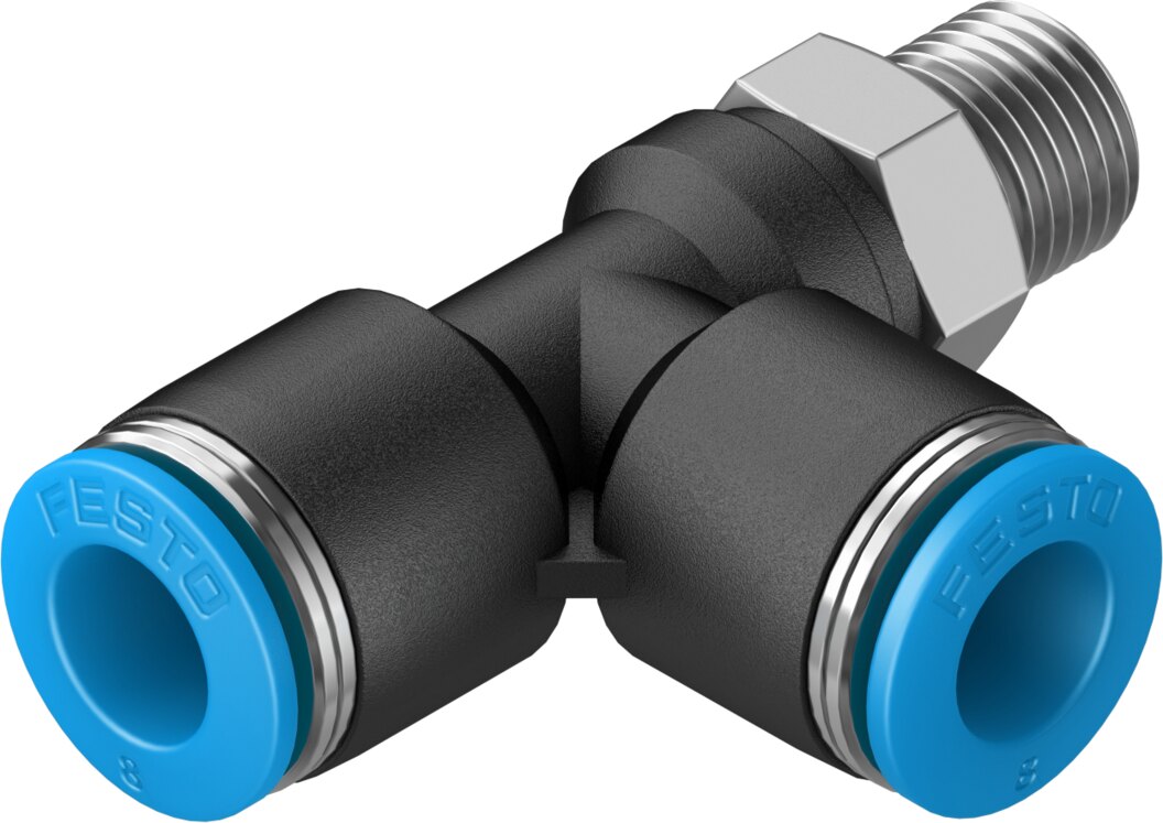 Push-in T-fitting