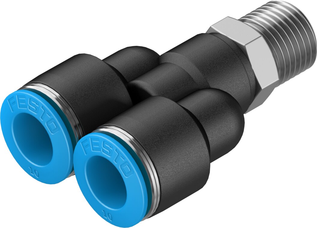 Push-in Y-fitting