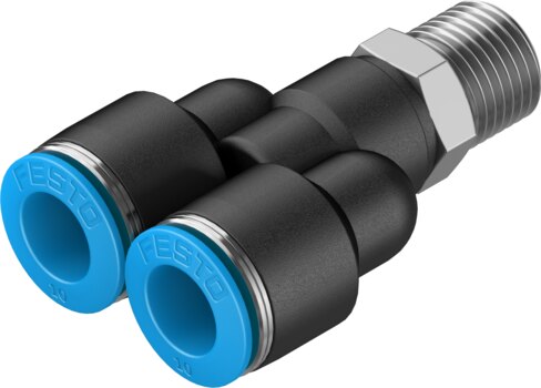 Push-in Y-fitting