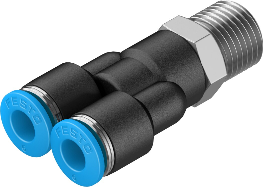 Push-in Y-fitting