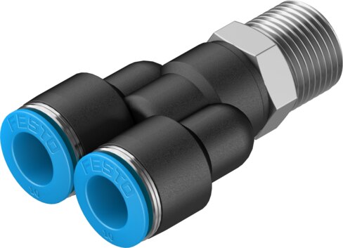 Push-in Y-fitting