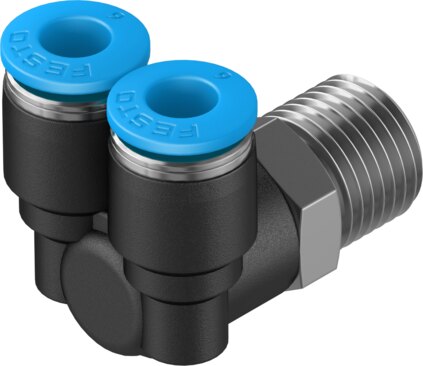 Push-in Y-fitting