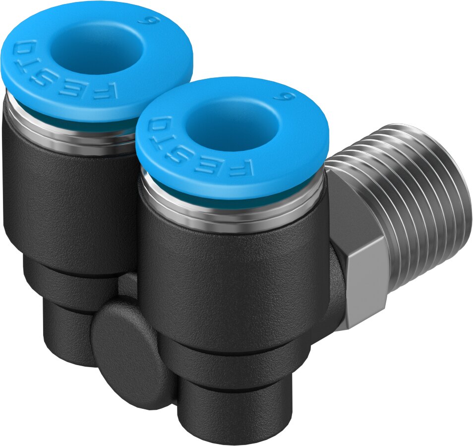 Push-in Y-fitting