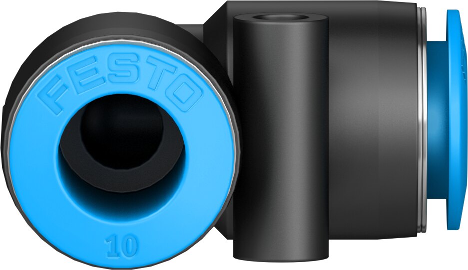 Push-in L-connector