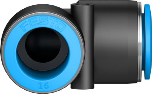 Push-in L-connector
