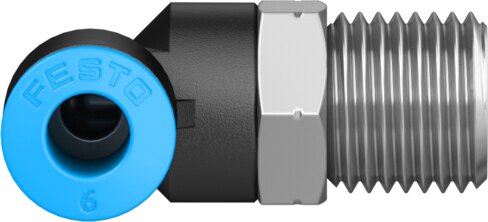 Push-in L-fitting