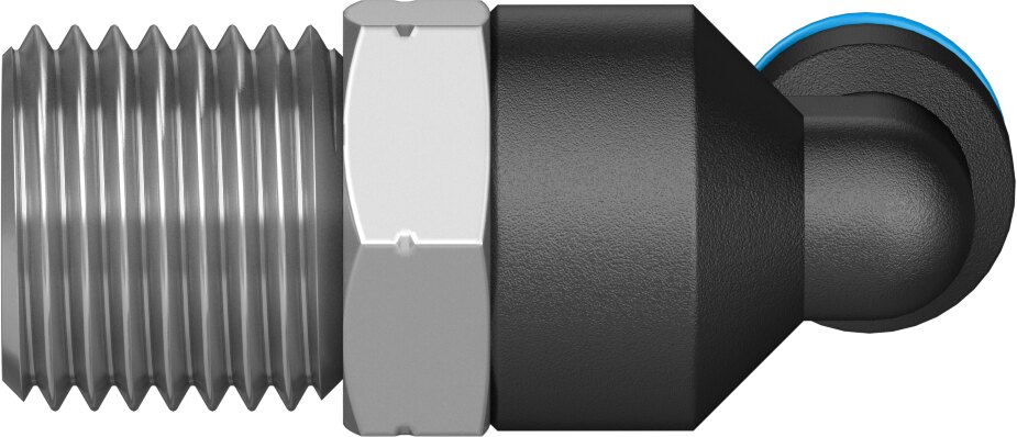 Push-in L-fitting