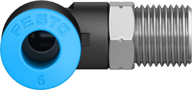 Push-in L-fitting