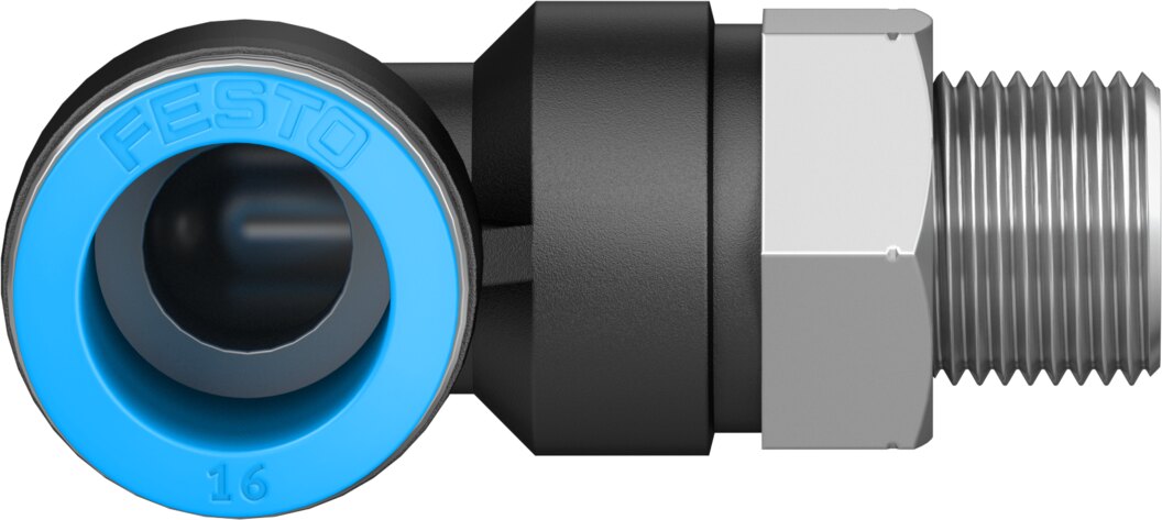 Push-in L-fitting