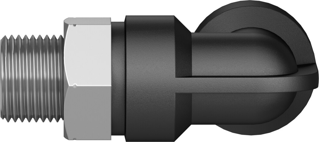 Push-in L-fitting