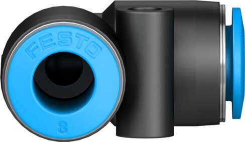 Push-in L-connector