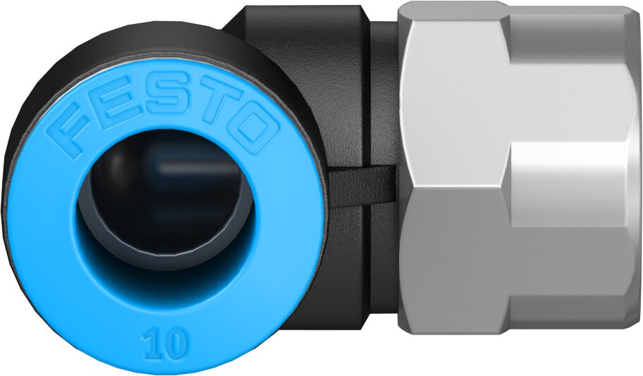 Push-in L-fitting