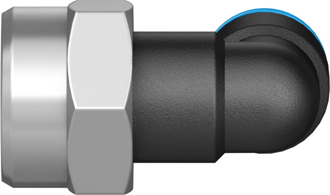 Push-in L-fitting