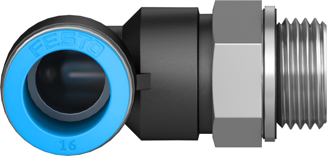 Push-in L-fitting