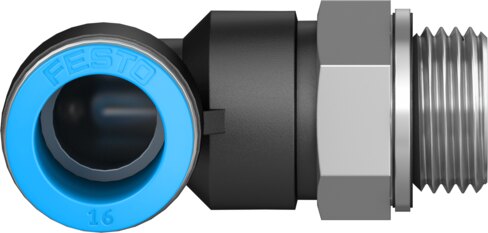 Push-in L-fitting