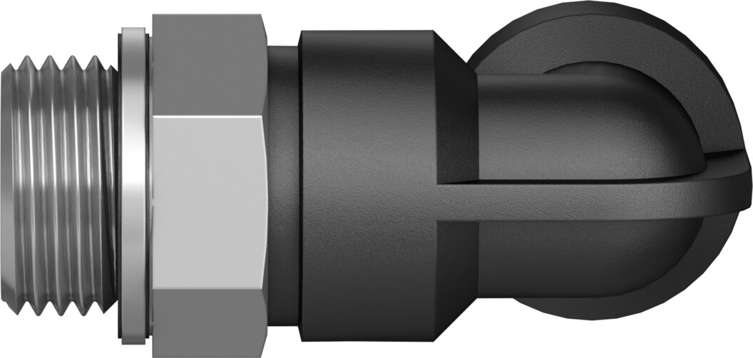 Push-in L-fitting