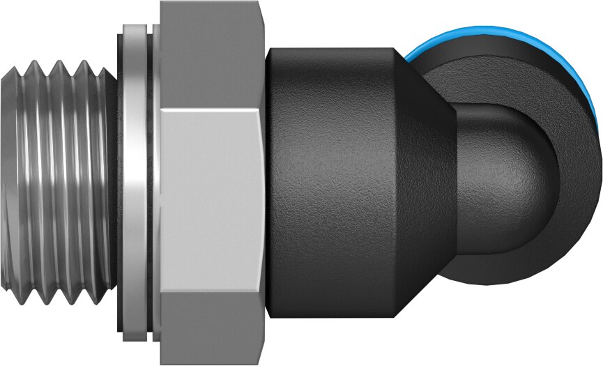 Push-in L-fitting