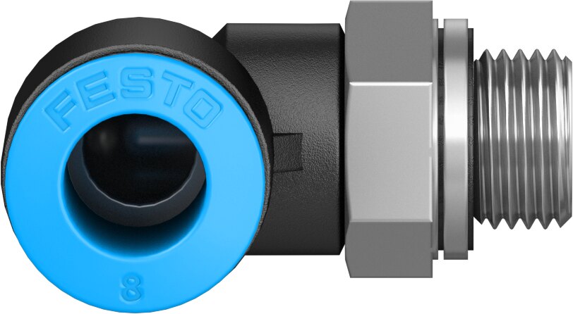 Push-in L-fitting