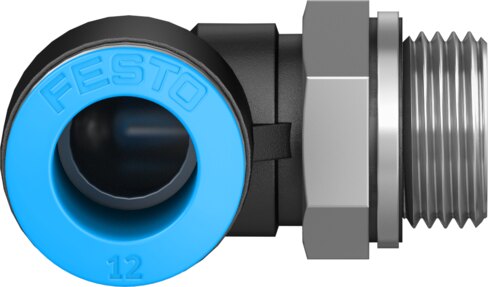Push-in L-fitting