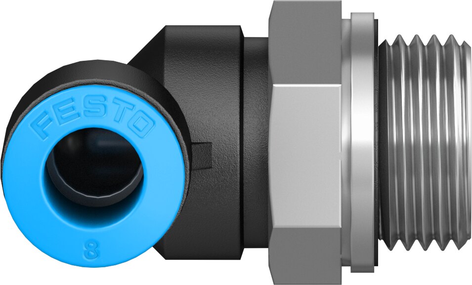 Push-in L-fitting