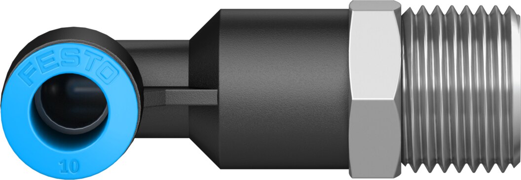Push-in L-fitting, long