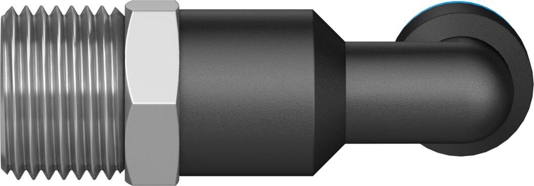 Push-in L-fitting, long